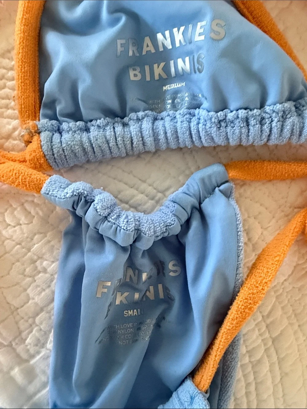 Frankie’s Bikinis Tia Terry Bikini in Bluebird